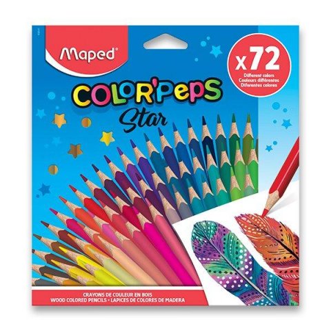 neuveden: Maped Pastelky trojhranné Color´ Peps 72 ks neuveden: Maped Pastelky trojhranné Color´ Peps 72 ks