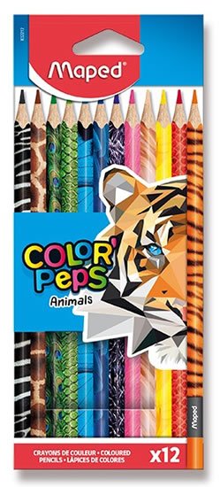 neuveden: Maped - Pastelky Color´Peps Animals 12 ks