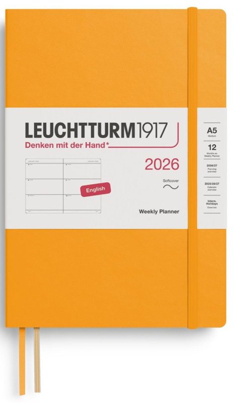 neuveden: Weekly Planner 2026 Medium (A5) Rising Sun