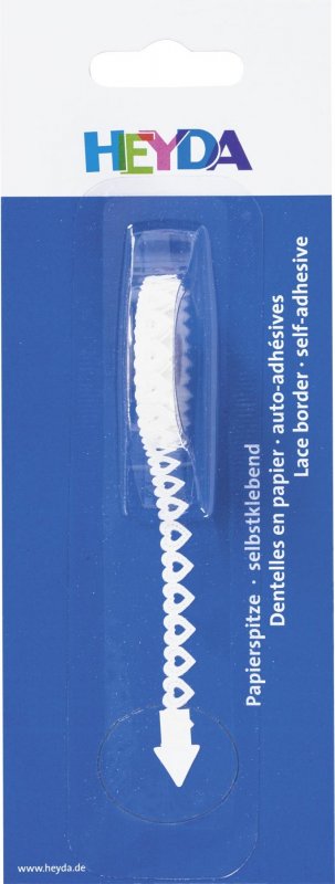 neuveden: HEYDA Samolepicí papírová krajka - srdíčka 8 mm x 2 m neuveden: HEYDA Samolepicí papírová krajka - srdíčka 8 mm x 2 m