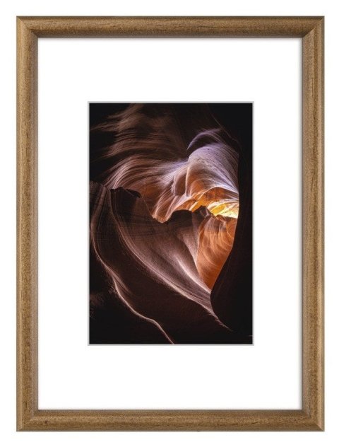 : Rámeček dřevěný Phoenix, hnědý, 13x18cm