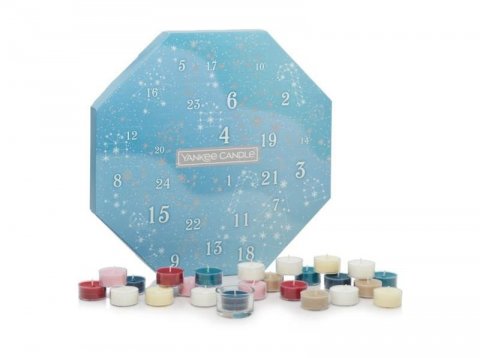 neuveden: YANKEE CANDLE dárková sada Adventní věnec 24 ks čajových svíček se svícnem