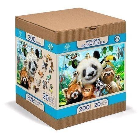 neuveden: Wooden City Puzzle Vítejte v džungli 200 dílků, dřevěné