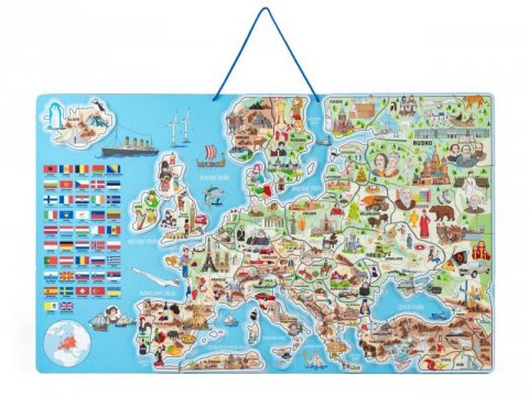 neuveden: Woody Magnetická mapa EVROPY, společenská hra 3 v 1, v českém jazyce neuveden: Woody Magnetická mapa EVROPY, společenská hra 3 v 1, v českém jazyce