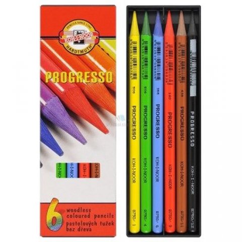 neuveden: Koh-i-noor pastelky PROGRESSO dlouhé souprava 6 ks neuveden: Koh-i-noor pastelky PROGRESSO dlouhé souprava 6 ks