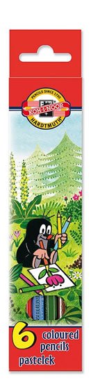 neuveden: Koh-i-noor pastelky Krtek 6 ks, krátké