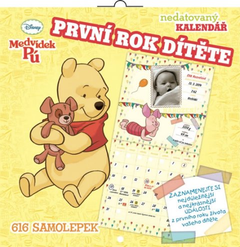 neuveden: Kalendář - W. Disney Medvídek Pú - první rok dítěte - nedatovaný neuveden: Kalendář - W. Disney Medvídek Pú - první rok dítěte - nedatovaný