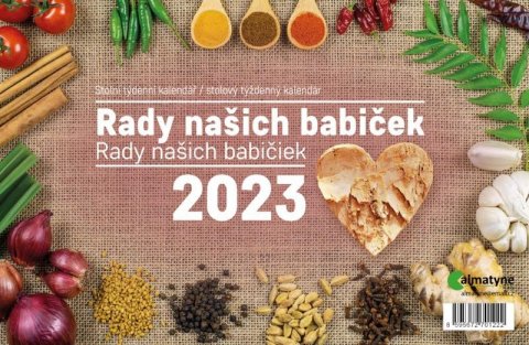 neuveden: Kalendář 2023 Rady našich babiček, stolní, týdenní, 214 x 140 mm neuveden: Kalendář 2023 Rady našich babiček, stolní, týdenní, 214 x 140 mm