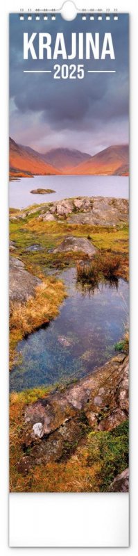 neuveden: Kalendář 2025 nástěnný: Krajina, 12 × 48 cm