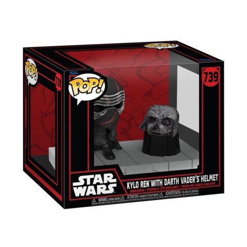 neuveden: Funko POP Deluxe: Star Wars - Kylo Ren with Darth Vader´s Helmet