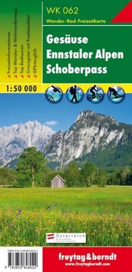 neuveden: WK 062 Gesäuse, Ennstaler Alpen 1:50 000 / turistická mapa