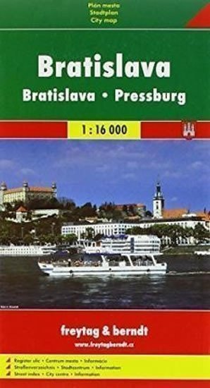 neuveden: Bratislava mapa 1:16 000