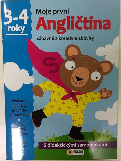 neuveden: Moje první angličtina 3-4 roky - s didaktickými samolepkami