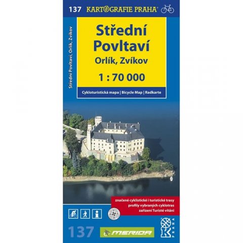 neuveden: 1: 70T(137)-Střední Povltaví, Orlík,Zvíkov (cyklomapa)