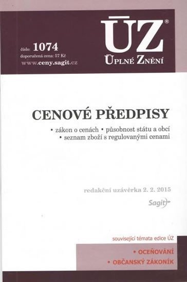 neuveden: ÚZ 1074 Cenové předpisy