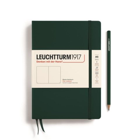 neuveden: Leuchtturm1917 Zápisník Forest Green Medium A5 čistý