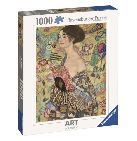 neuveden: Puzzle Gustav Klimt: Dáma s vějířem 1000 dílků
