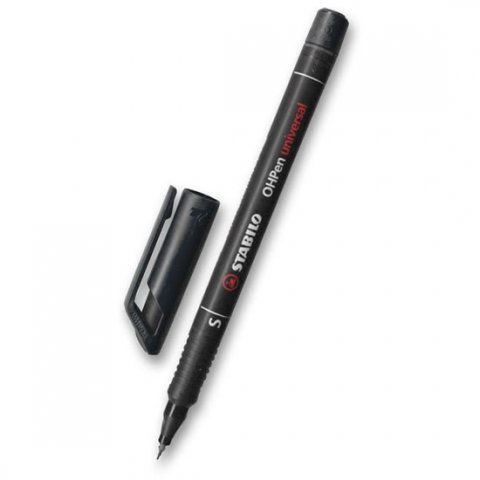 neuveden: Popisovač permanentní STABILO OHPen S černý (04mm)