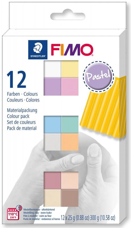 neuveden: FIMO Soft sada 12 barev x 25 g - pastel