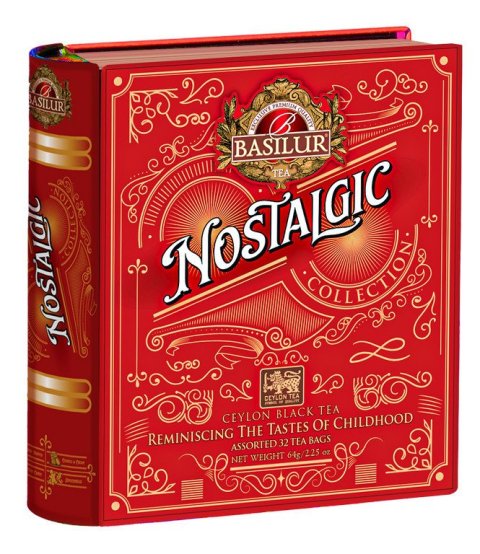 neuveden: BASILUR Nostalgic Book Assorted plech 32x2g