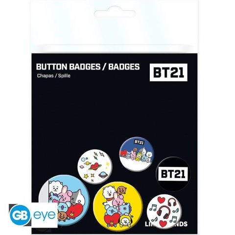 neuveden: BT21 - set odznaků