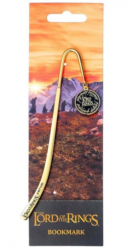 neuveden: Pán prstenů Záložka kovová - Jeden prsten