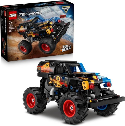 -: LEGO® Technic 42219 Monster Jam™ Grave Digger™ Oheň a led