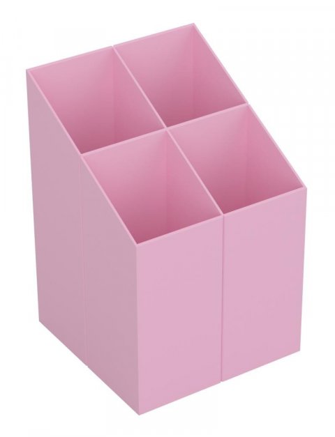 neuveden: Ico Quadrate Stojánek na psací potřeby - pastelově růžový