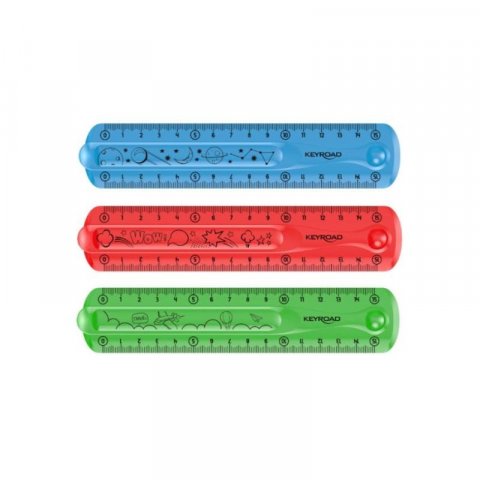 neuveden: Keyroad Pravítko Flexi, 15 cm - mix motivů