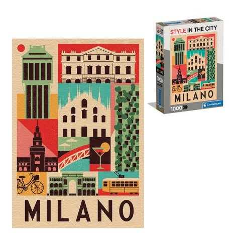neuveden: Puzzle Style in the City: Milán 1000 dílků