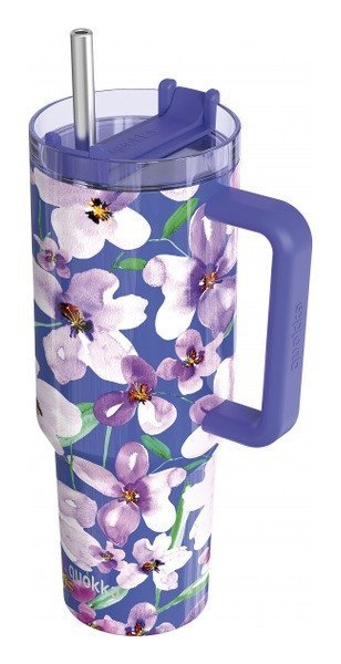 : Nerezový termohrnek s brčkem Stream Flower Dusk 1200ml