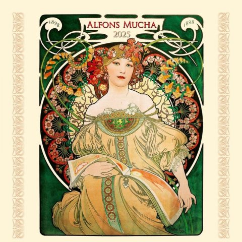 neuveden: Kalendář 2025 Alfons Mucha, nástěnný, 33 x 33 cm neuveden: Kalendář 2025 Alfons Mucha, nástěnný, 33 x 33 cm