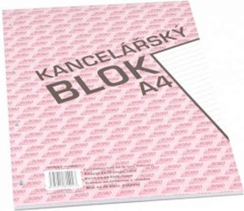 neuveden: Kancelářský blok A4, linka, 50 listů