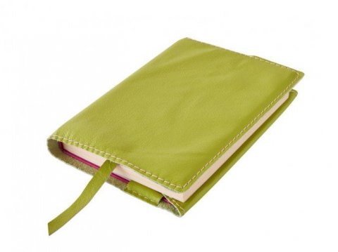 neuveden: Variabilní kožený obal se záložkou XL - kůže zelená