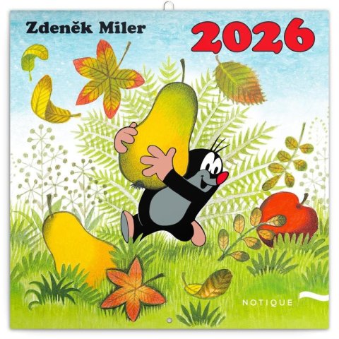 neuveden: Kalendář 2026 poznámkový: Krteček 30 x 30 cm neuveden: Kalendář 2026 poznámkový: Krteček 30 x 30 cm