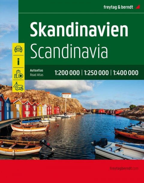 neuveden: Skandinávie 1:200 000 - 1:400 000 / autoatlas