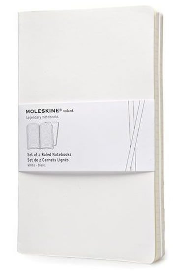 neuveden: Moleskine: Volant zápisníky linkované bílé L neuveden: Moleskine: Volant zápisníky linkované bílé L