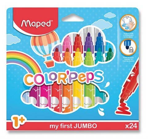 neuveden: Maped - Fixy Color´ Peps Early Age Jumbo 24 ks neuveden: Maped - Fixy Color´ Peps Early Age Jumbo 24 ks