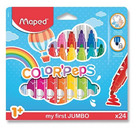 neuveden: Maped - Fixy Color´ Peps Early Age Jumbo 24 ks