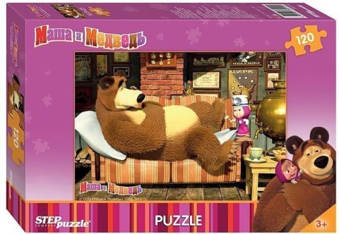 neuveden: Puzzle 120 Máša a Medvěd - Medvěd stůně