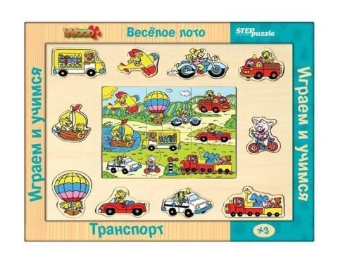 neuveden: Hra ze dřeva Veselé loto Doprava