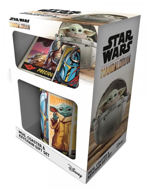 neuveden: Star Wars Dárkový set - Mandalorian (hrnek + klíčenka)