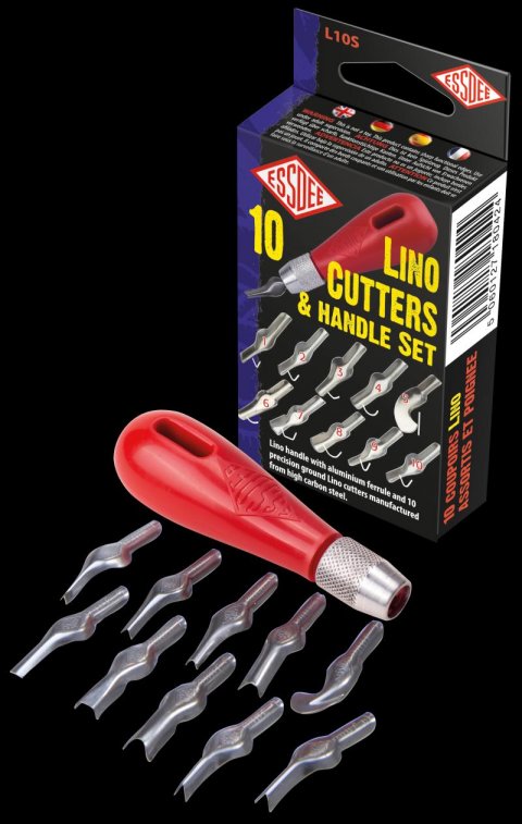 neuveden: ESSDEE sada pro linoryt / 10 rydel s rukojetí neuveden: ESSDEE sada pro linoryt / 10 rydel s rukojetí