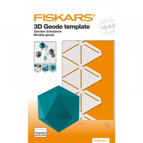 neuveden: Fiskars 3D šablona - geoda