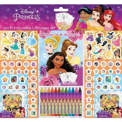 neuveden: Disney Princezny - Samolepkový set 500