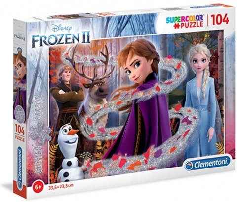 neuveden: Clementoni Puzzle Supercolor Glitter - Ledové království 2 ( 104 dílků ) neuveden: Clementoni Puzzle Supercolor Glitter - Ledové království 2 ( 104 dílků )