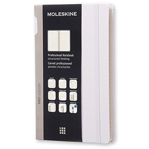neuveden: Moleskine: Professional diář-zápisník světle šedý L