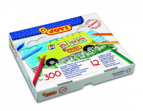 neuveden: JOVI plasticolor šestihranné - ekonomické balení 300 ks, 12 barev neuveden: JOVI plasticolor šestihranné - ekonomické balení 300 ks, 12 barev