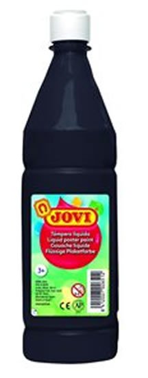 neuveden: JOVI temperová barva 1000ml v lahvi černá