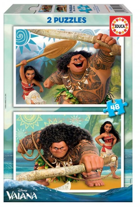 neuveden: Puzzle Odvážná Vaiana 2x48 dílků